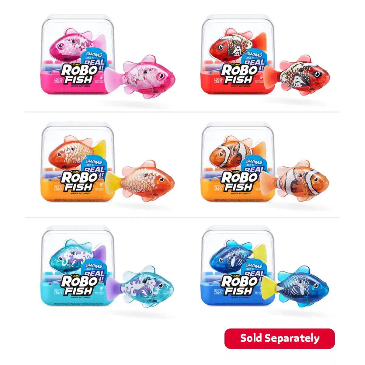 Zuru Robo Alive RoboFish asst each – Pops Toys
