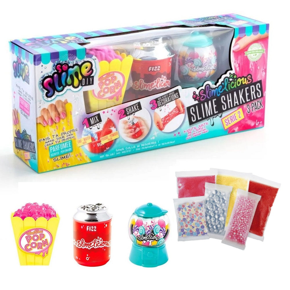 Slime'licious Slime Shaker 3 Pack Food Slime Asst Each