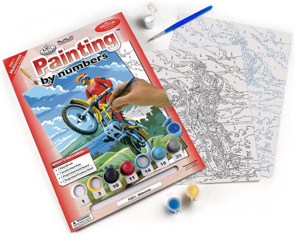 Paint By Numbers Junior - Small Motorcross