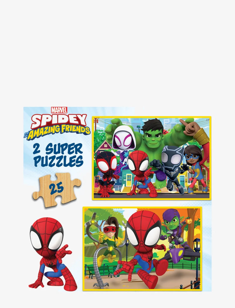 Educa Spidey & His Amazing Friends (2 x 25 Piece) Wooden Puzzle