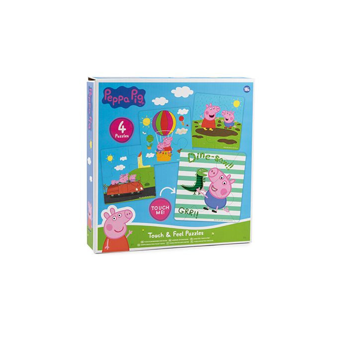 Peppa Pig Touch & Feel Puzzles 4 Pack