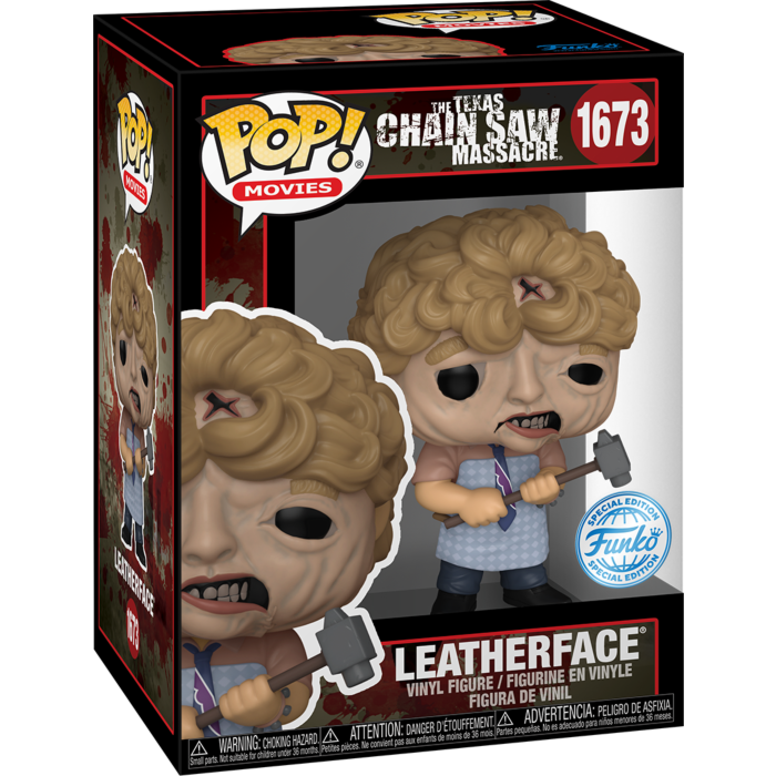 1673  Funko POP! The Texas Chainsaw Massacre - Leatherface with Hammer 50th Anniversary