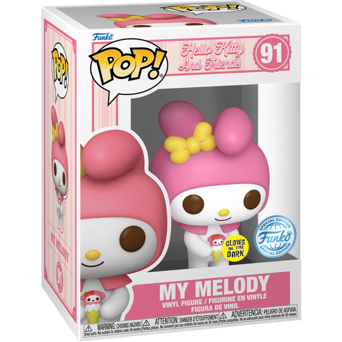 91 Funko POP! Hello Kitty and Friends - My Melody Glow-in-the-Dark