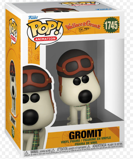 1745 Funko POP! Wallace & Gromit: Vengeance Most Fowl - Gromit with Aviator's Hat