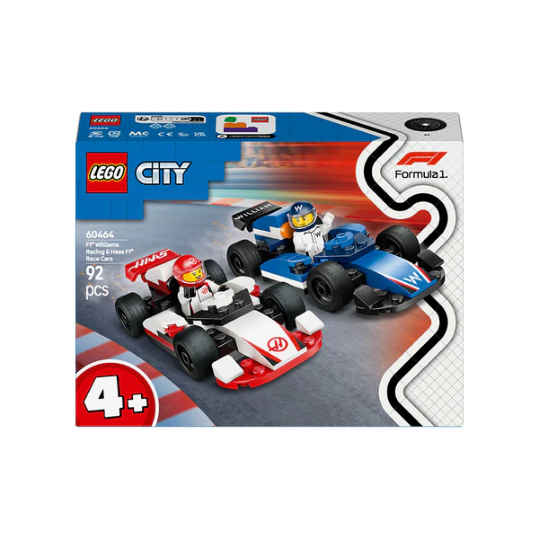 LEGO® City F1® Williams Racing & Haas F1 Race Cars Set 60464