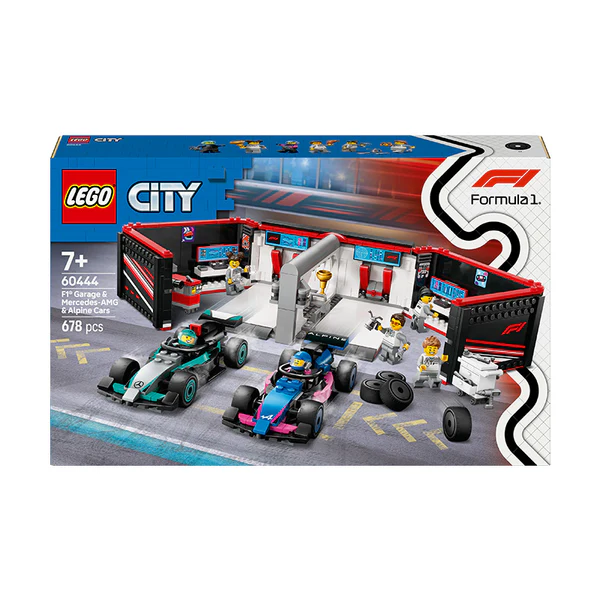 LEGO® City F1® Garage & Mercedes-AMG & Alpine Cars Set 60444