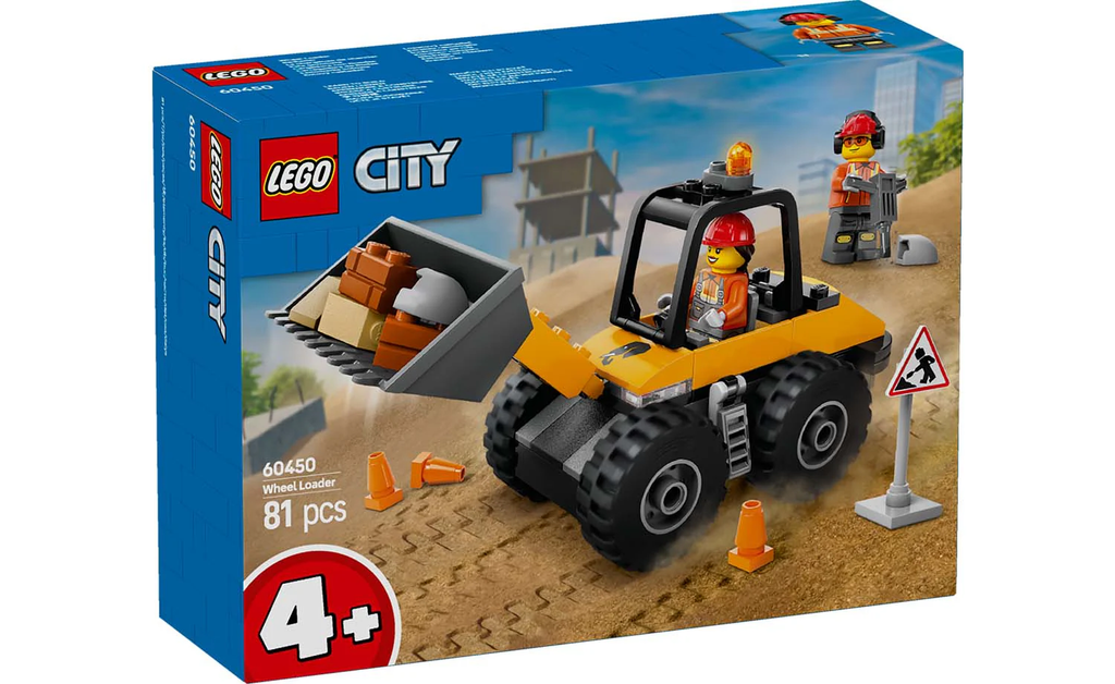 LEGO® City Yellow Construction Wheel Loader 60450