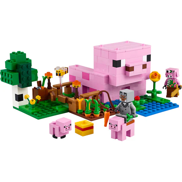 LEGO® Minecraft® The Baby Pig House with Animal Toys 21268