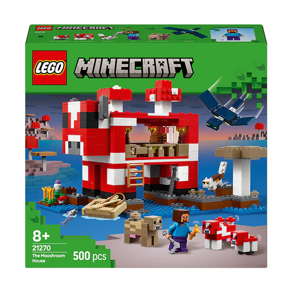 LEGO® Minecraft® The Mooshroom House Building Toy Set 21270