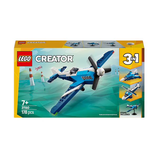 LEGO® Creator 3in1 Aircraft: Race Plane Toy for Kids 31160