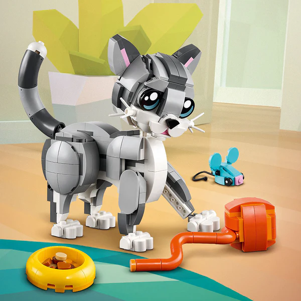 LEGO® Creator 3in1 Playful Cat Figure, Toy Animal Set 31163