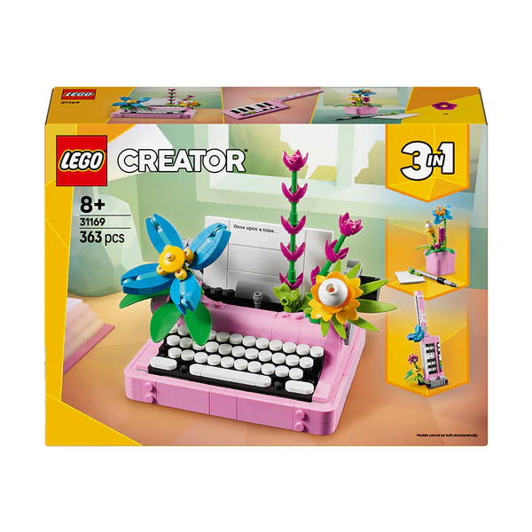 LEGO® Creator 3in1 Typewriter with Flowers Toy for Kids 31169