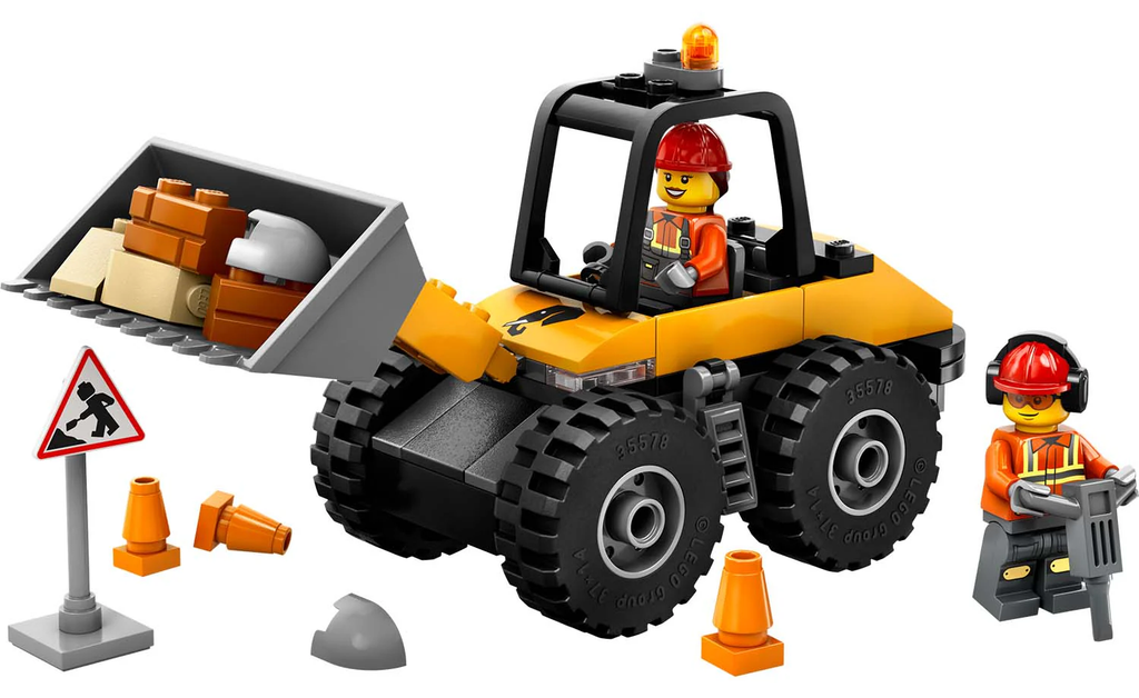 LEGO® City Yellow Construction Wheel Loader 60450