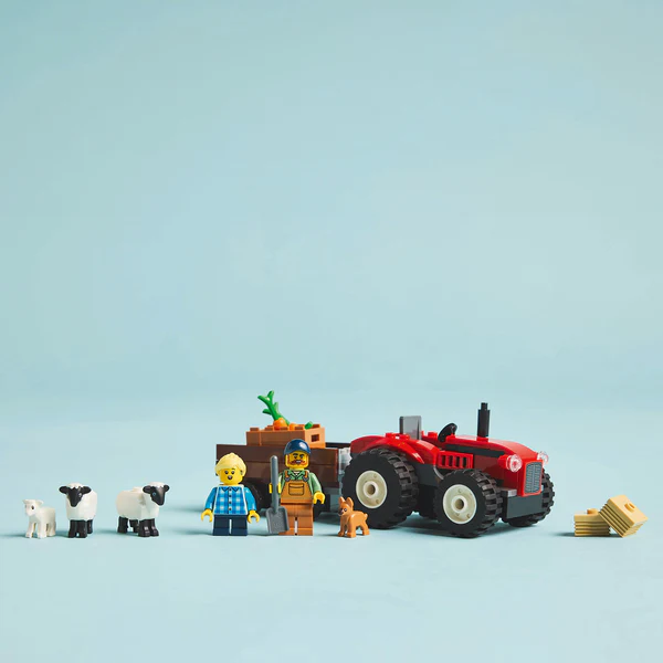 LEGO® City Red Farm Tractor with Trailer & Sheep 60461