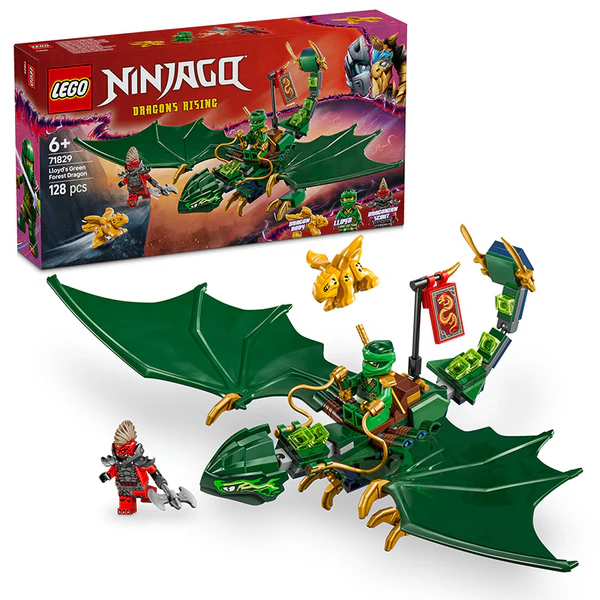 LEGO® NINJAGO® Lloyd’s Green Forest Dragon Toy for Kids 71829