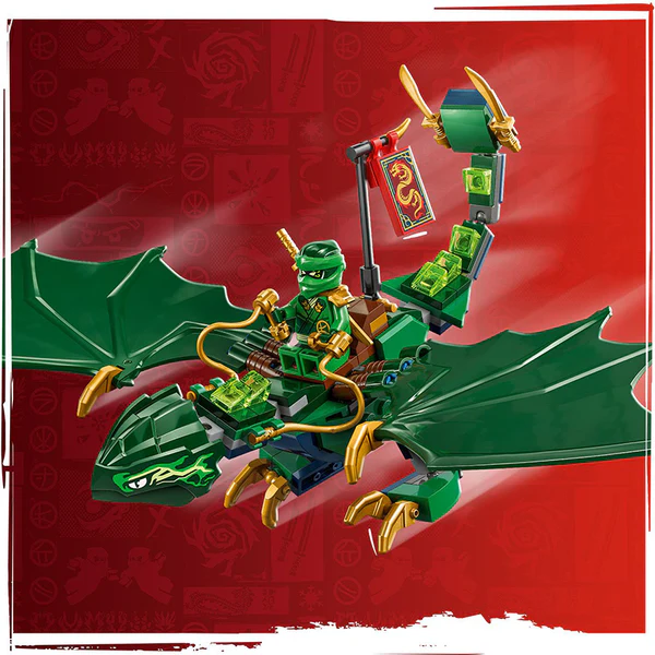 LEGO® NINJAGO® Lloyd’s Green Forest Dragon Toy for Kids 71829