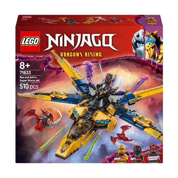 LEGO® NINJAGO® Ras and Arin’s Super Storm Jet Ninja Toy 71833