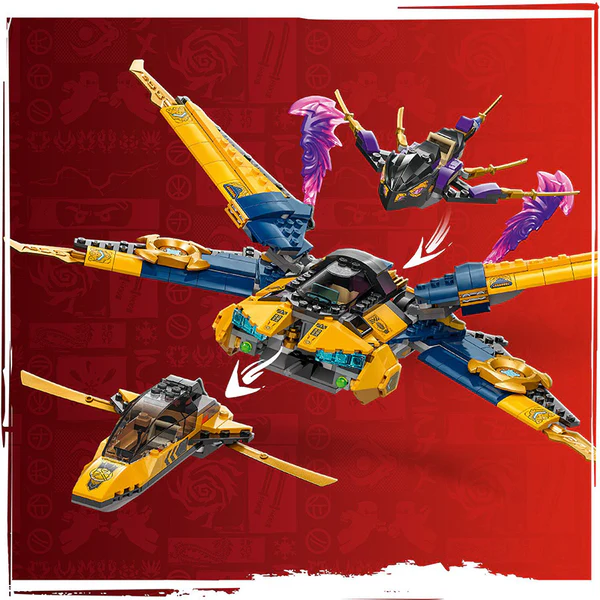 LEGO® NINJAGO® Ras and Arin’s Super Storm Jet Ninja Toy 71833