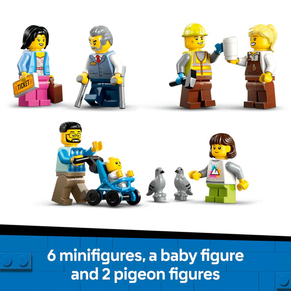 LEGO® City Central Train Station Set for Fans of Construction Toys 60469