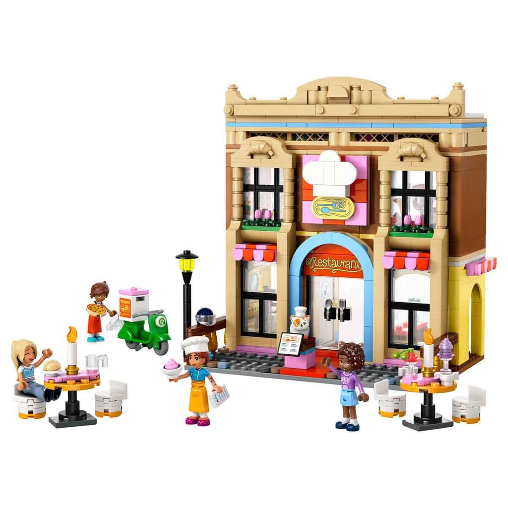 LEGO® Friends Restaurant and Cooking School Pretend-Play Role-Play Toy 42655