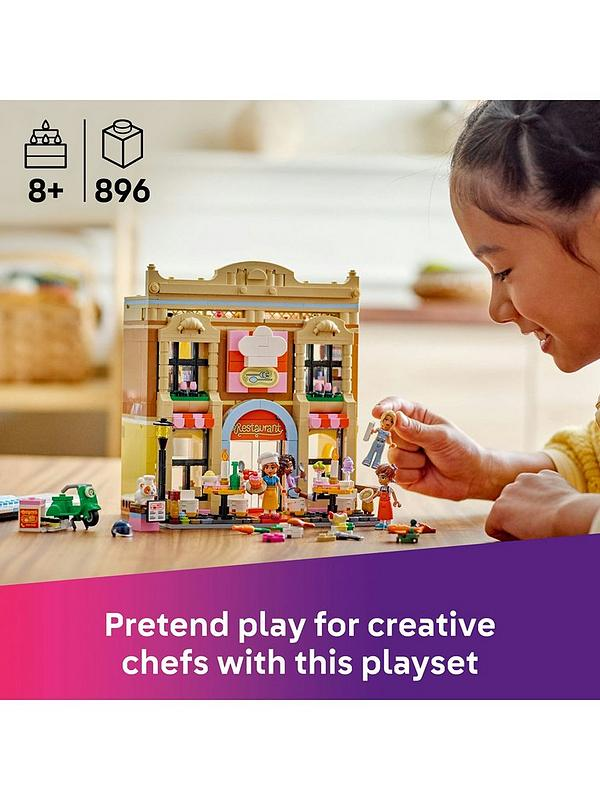 LEGO® Friends Restaurant and Cooking School Pretend-Play Role-Play Toy 42655
