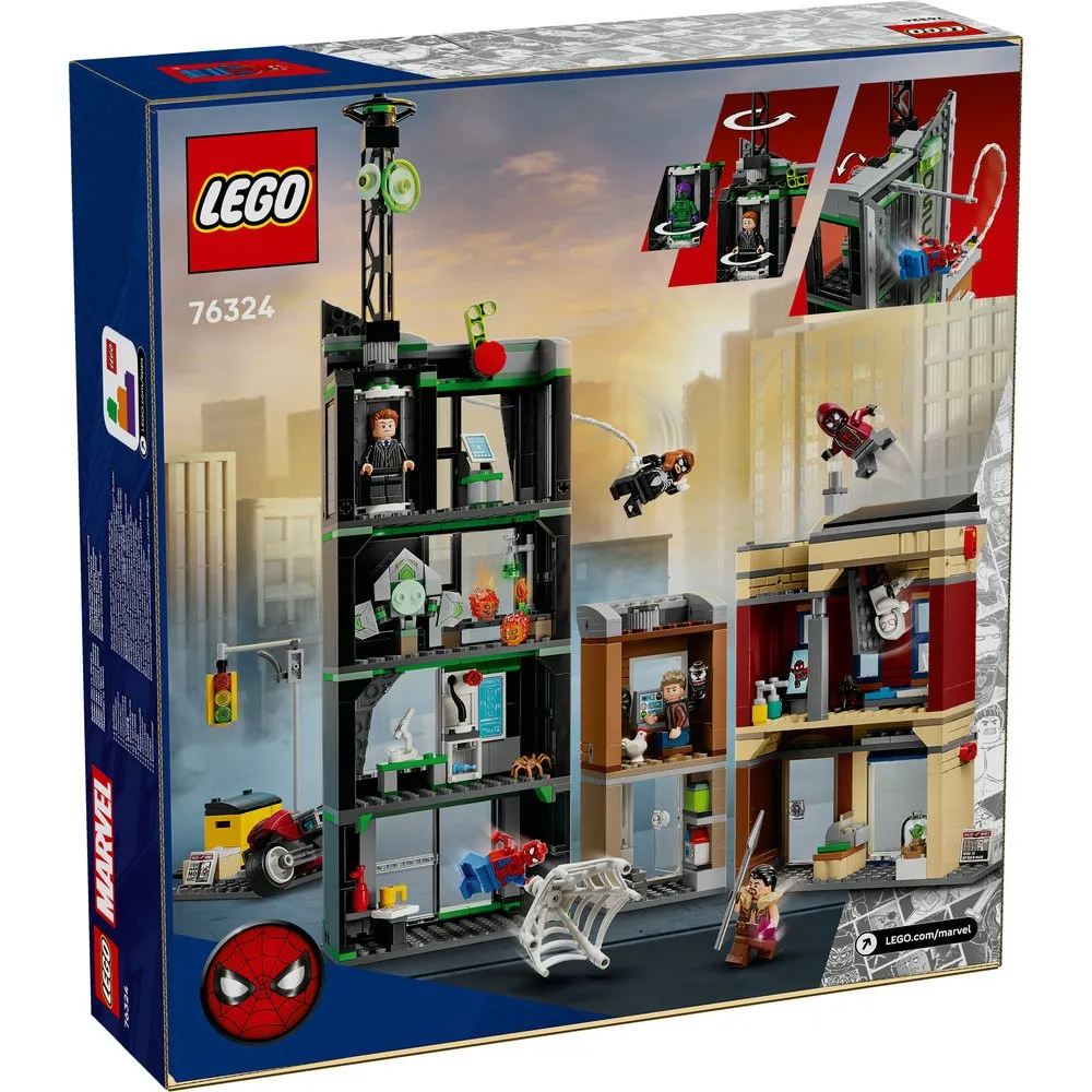 LEGO® ǀ Marvel Spider-Man vs. Oscorp, Kids’ Super Hero Building Kit 76324