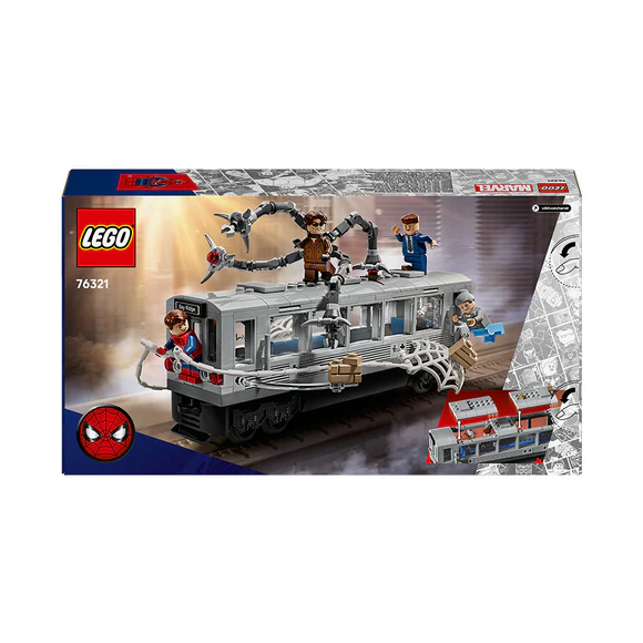LEGO® Marvel Spider-Man vs. Doc Ock Subway Train Scene Building Toy 76321
