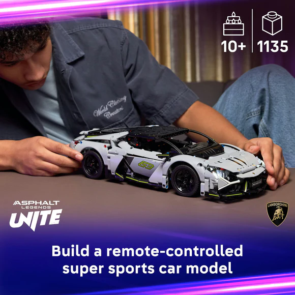 LEGO® Technic™ Lamborghini Revuelto Super Sports Car STEM Remote-Control Kit 42214