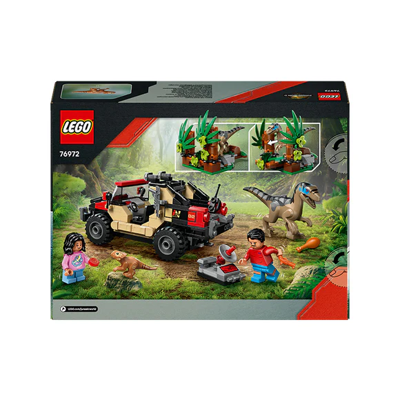 LEGO® Jurassic World Raptor Off-Road Escape Velociraptor Toy Dinosaur 76972