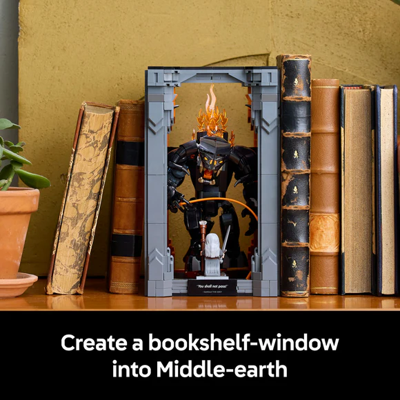 LEGO® Icons The Lord of the Rings: Balrog™ Book Nook Bookshelf Decor Kit 10367