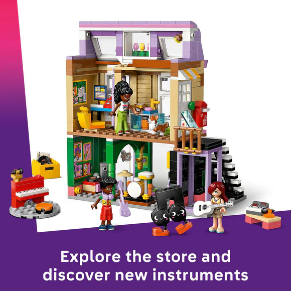 LEGO® Friends Music Store & Apartment Building Set Pretend-Play Toy 42653