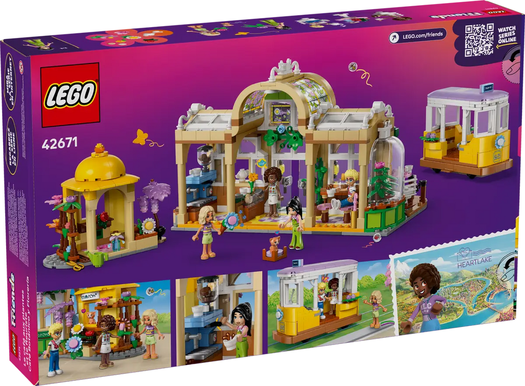 LEGO® Friends Plant Café & Flower Shop Building Kit Pretend-Play Set 42671