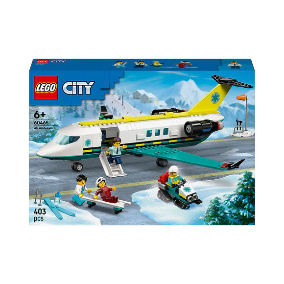 LEGO® City Emergency Air Ambulance Airplane Toy Building Set 60465