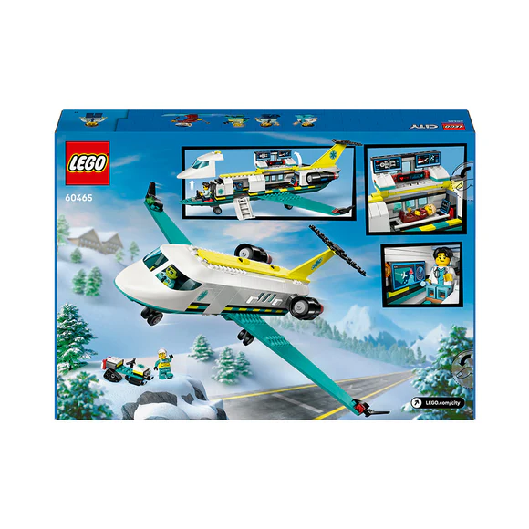 LEGO® City Emergency Air Ambulance Airplane Toy Building Set 60465