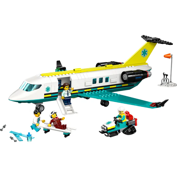 LEGO® City Emergency Air Ambulance Airplane Toy Building Set 60465