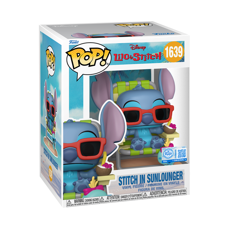 1639 Funko POP! Lilo & Stitch STITCH IN SUN LOUNGER