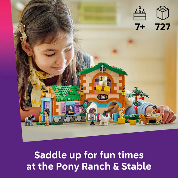 LEGO® Friends Pony Ranch & Stable Building Set, Horse Toy Playset 42654
