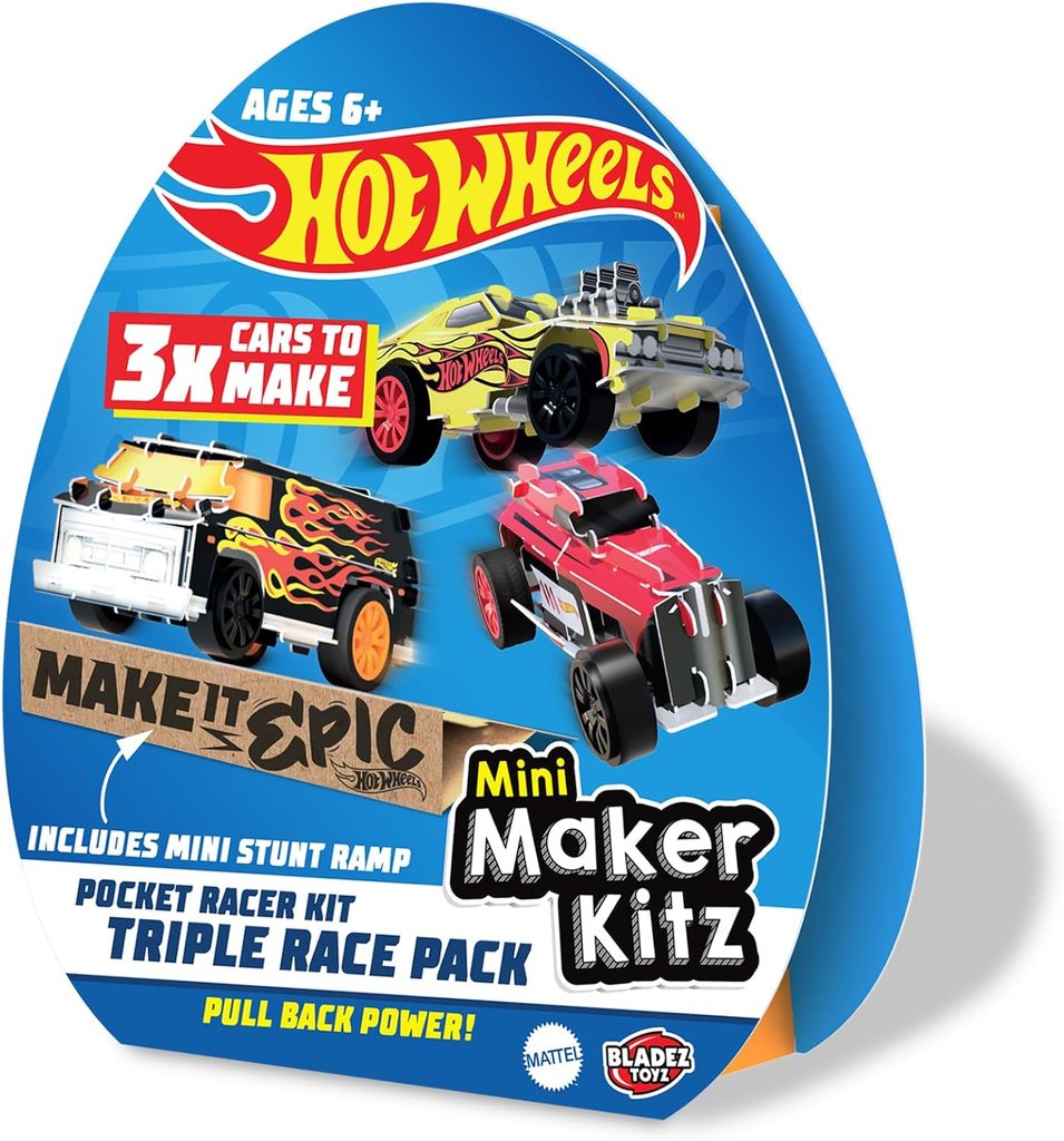 Hot Wheels Mini Maker Kitz 3x cars – Pops Toys