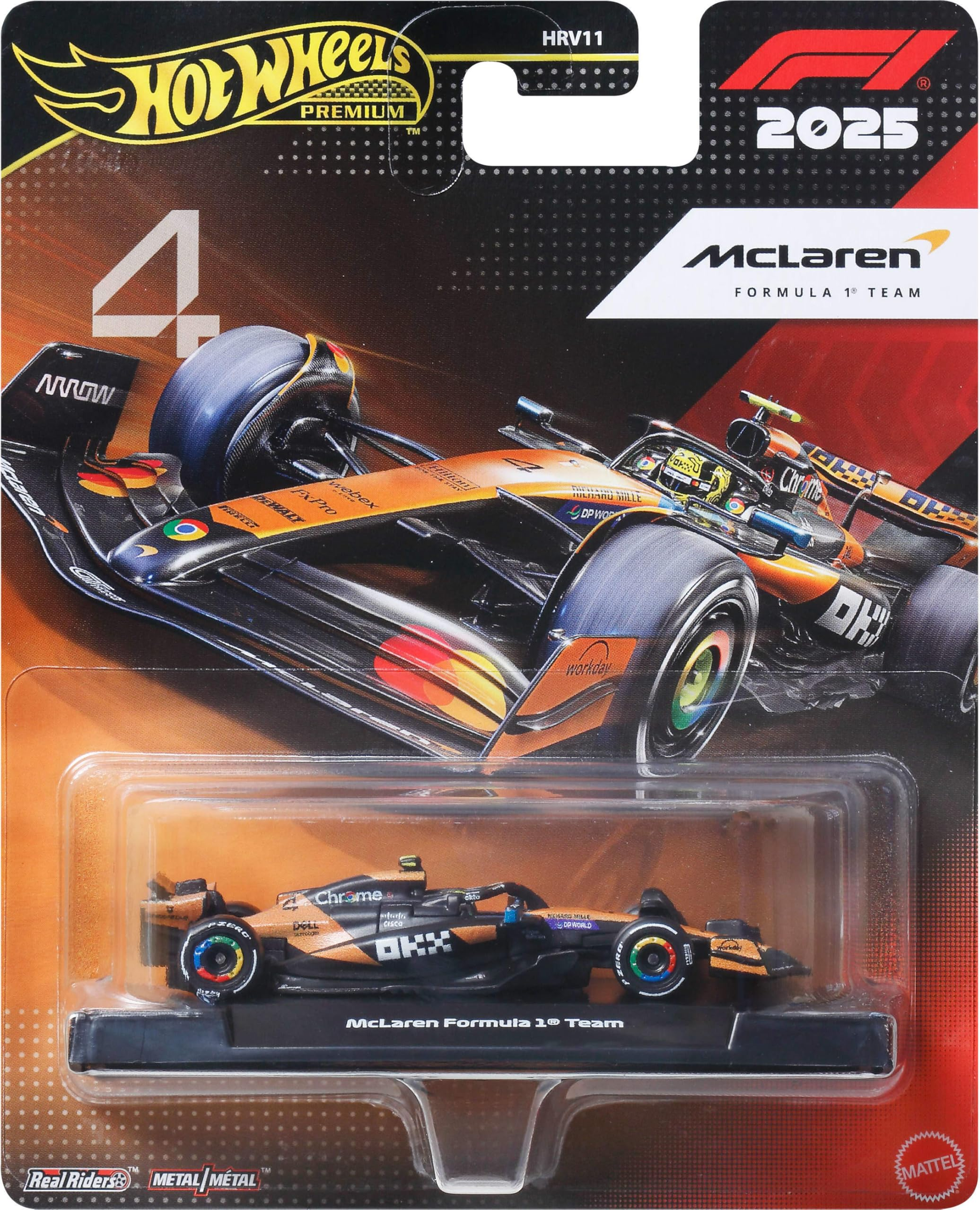 Hot Wheels Premium Die-Cast Formula 1: McLaren Driver Oscar