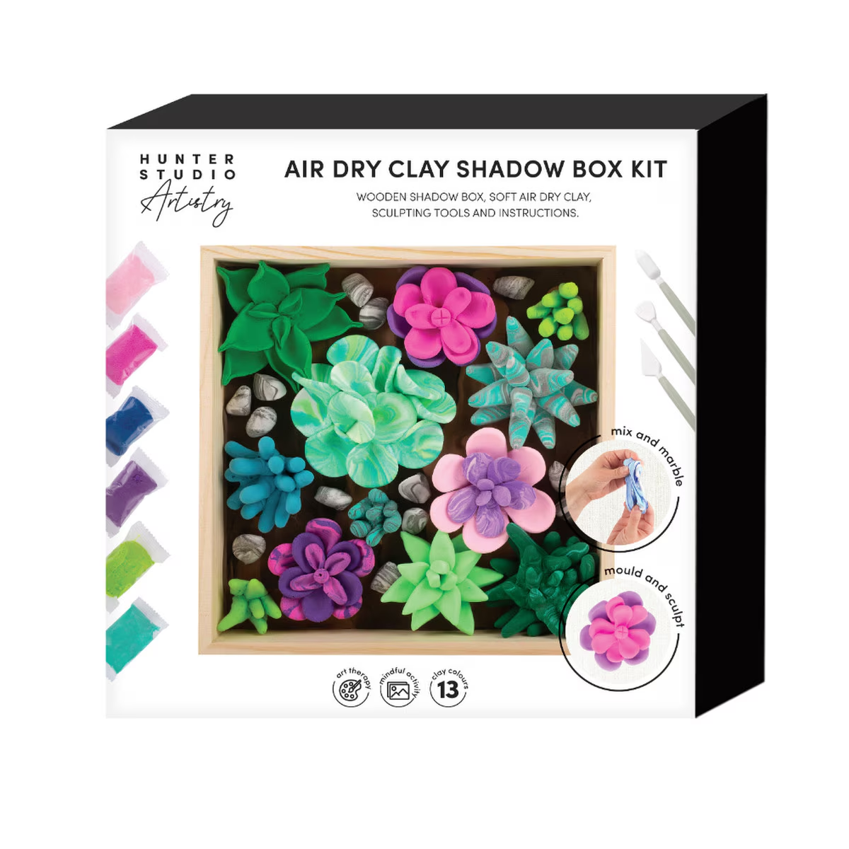 succulent studios box Hunter Studio Artistry Air Dry Clay Shadow Box