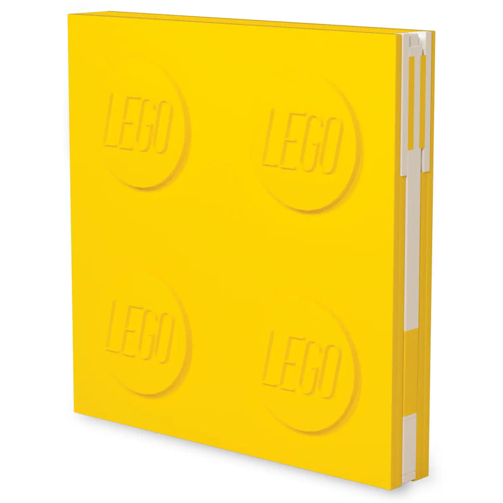 LEGO Locking Notebook with Gel Pen Yellow (Dotted Pages)