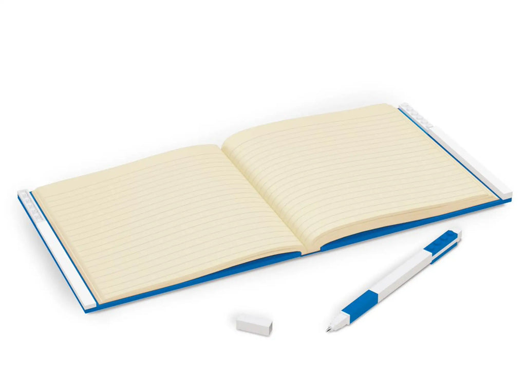 LEGO Locking Notebook with Gel Pen Blue (Dotted Pages)