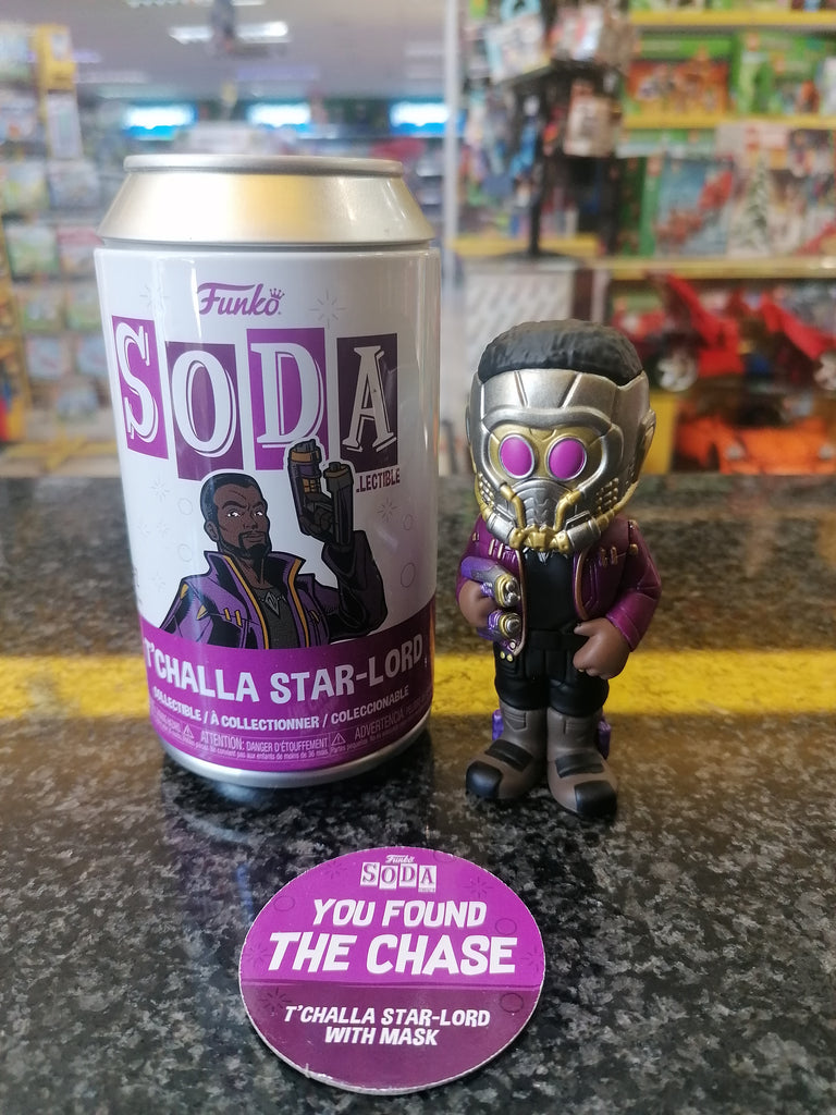 Funko POP! What If...? - Starlord T'Challa SODA Vinyl Figure in Collector Can