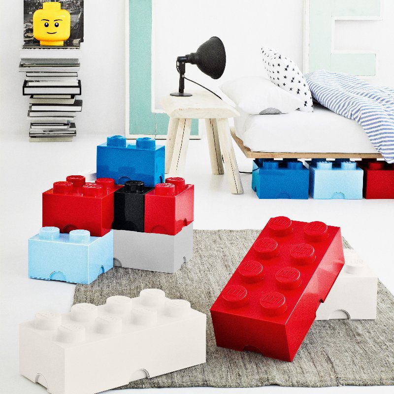4004 LEGO 8 Storage Brick Red