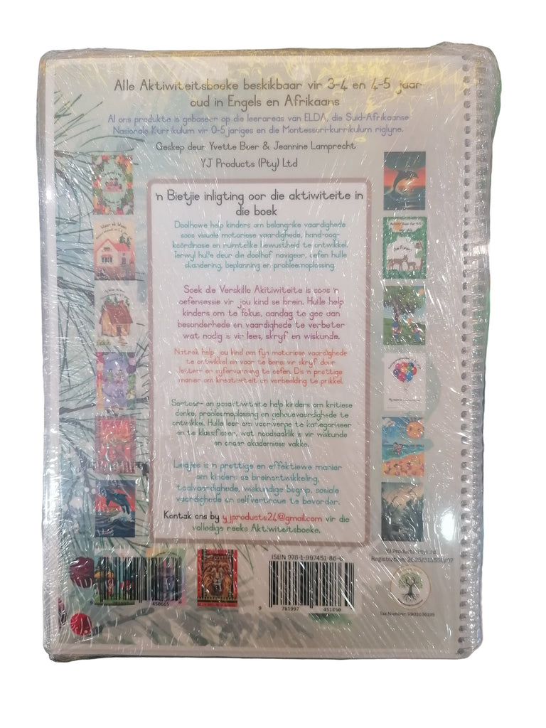 Adventskalender Aktiwiteits Boek Kersfees 4-5 Jarige