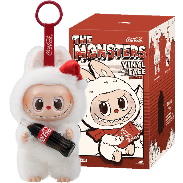 LABUBU Pop Mart Labubu The Monsters Coca Cola Series Happy Factor Vinyl Plush Figure blind box
