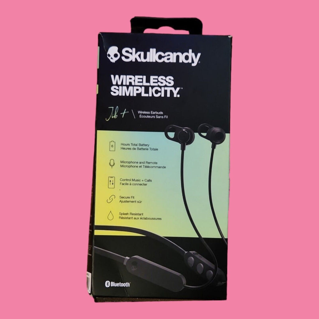 Skullcandy Jib+ Bluetooth In-Ear Wireless Earbuds - Black S2JPW-M003