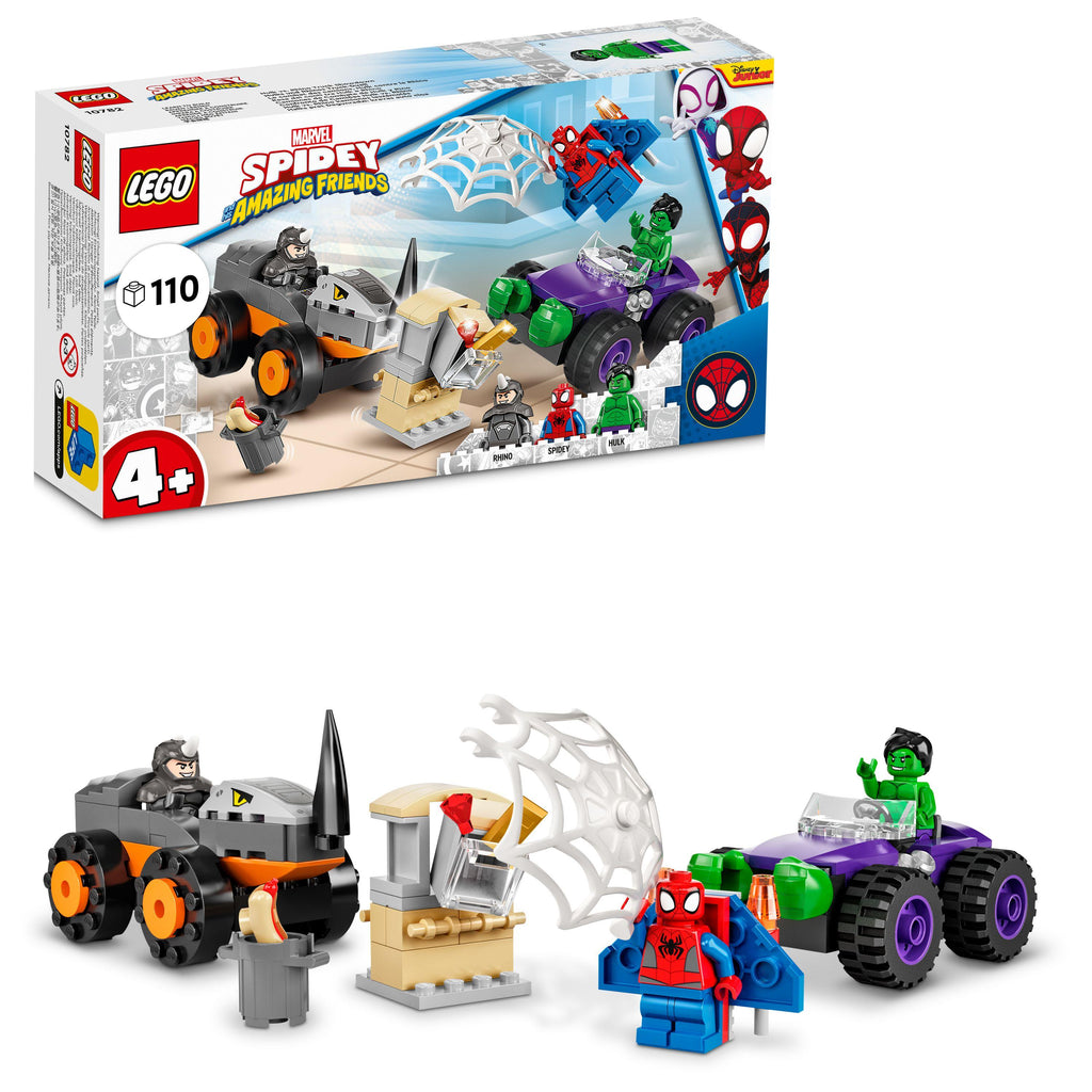 LEGO® Marvel Spidey And His Amazing Friends Hulk vs. Rhino Truck Showdown 10782