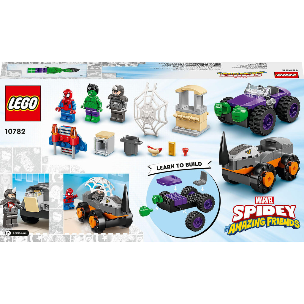 LEGO® Marvel Spidey And His Amazing Friends Hulk vs. Rhino Truck Showdown 10782