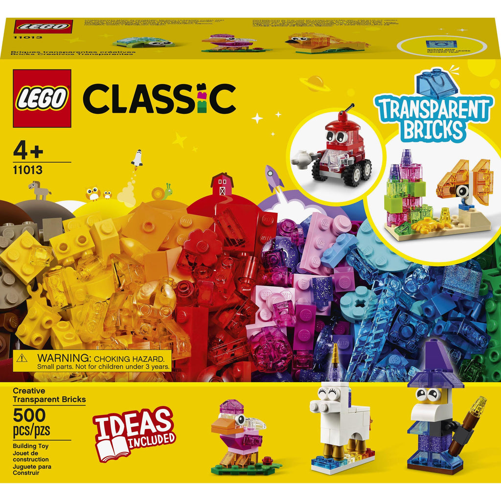 LEGO® Classic Creative Transparent Bricks Kids’ Building Kit 11013